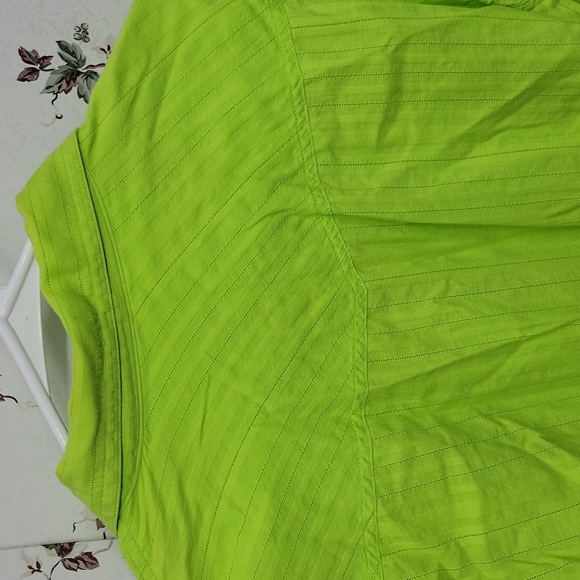 Funky Lime Button Down (M)